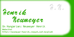 henrik neumeyer business card